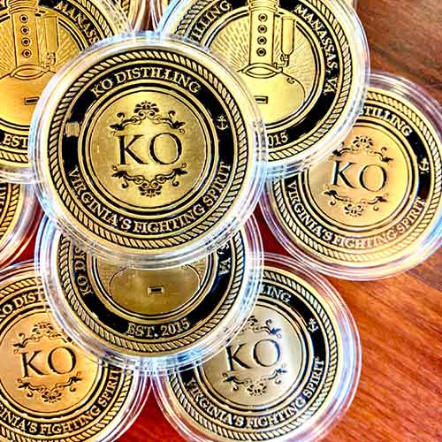 KO Distilling Challenge Coin